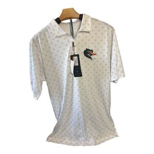 Men's Antigua Florida Gators Spark Performance Polo Shirt Medium White NCAA Golf